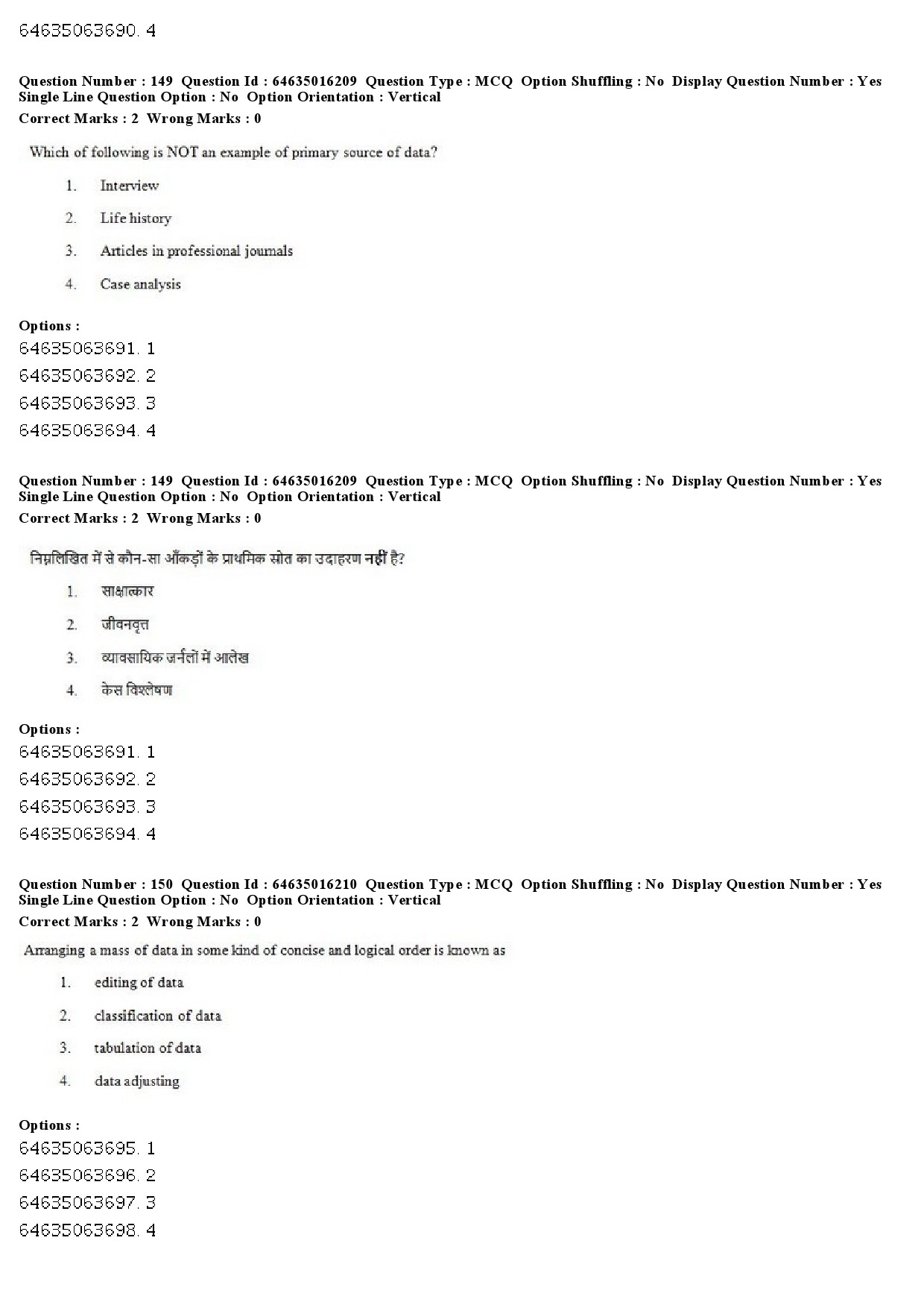 UGC NET Public Administration Question Paper June 2019 116