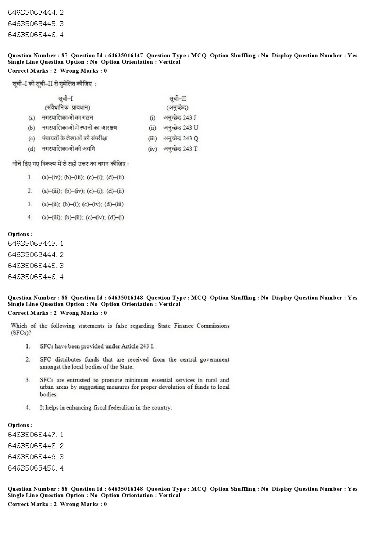 UGC NET Public Administration Question Paper June 2019 67