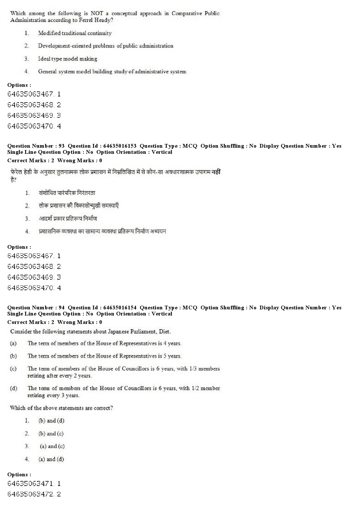 UGC NET Public Administration Question Paper June 2019 71