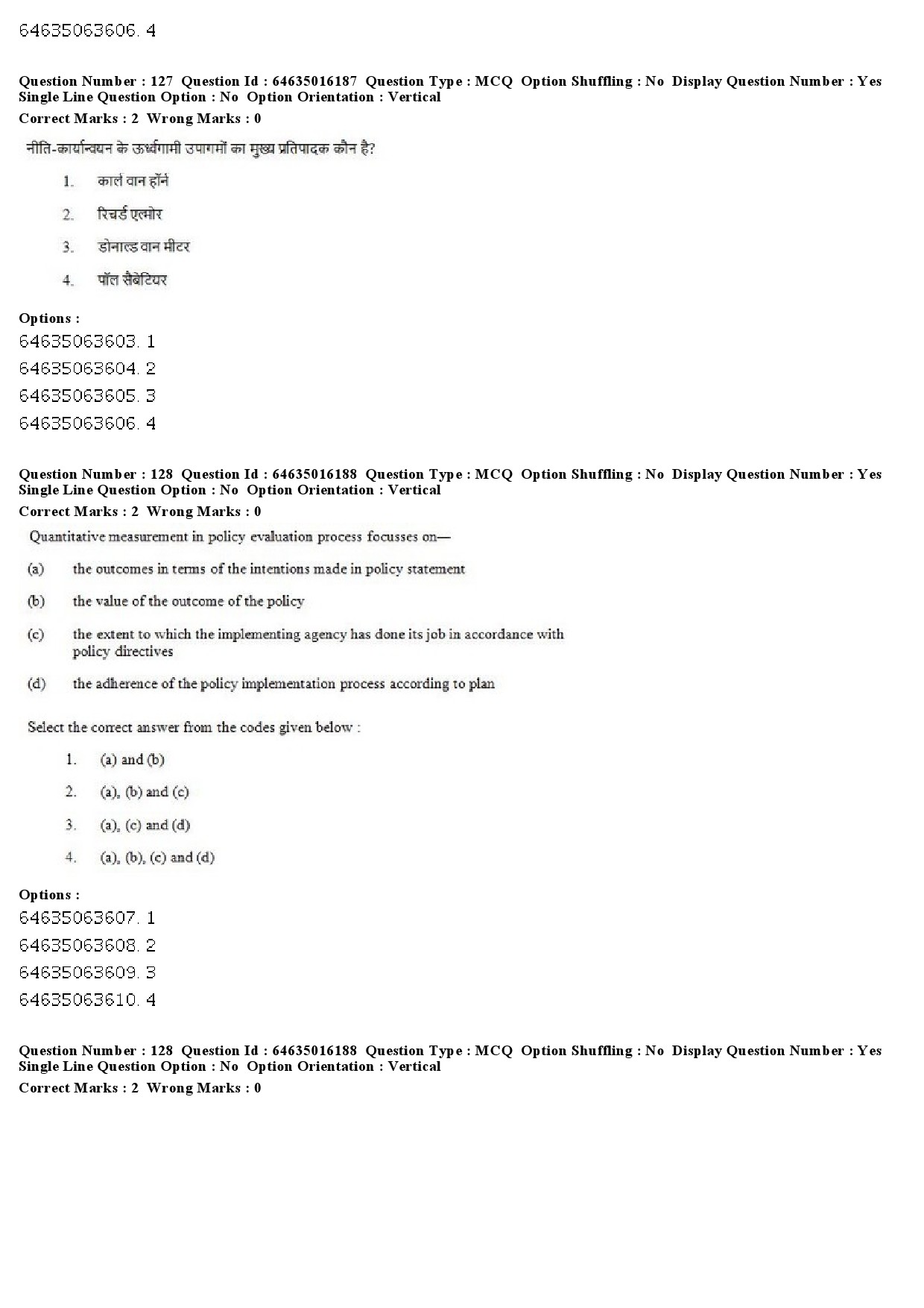 UGC NET Public Administration Question Paper June 2019 99