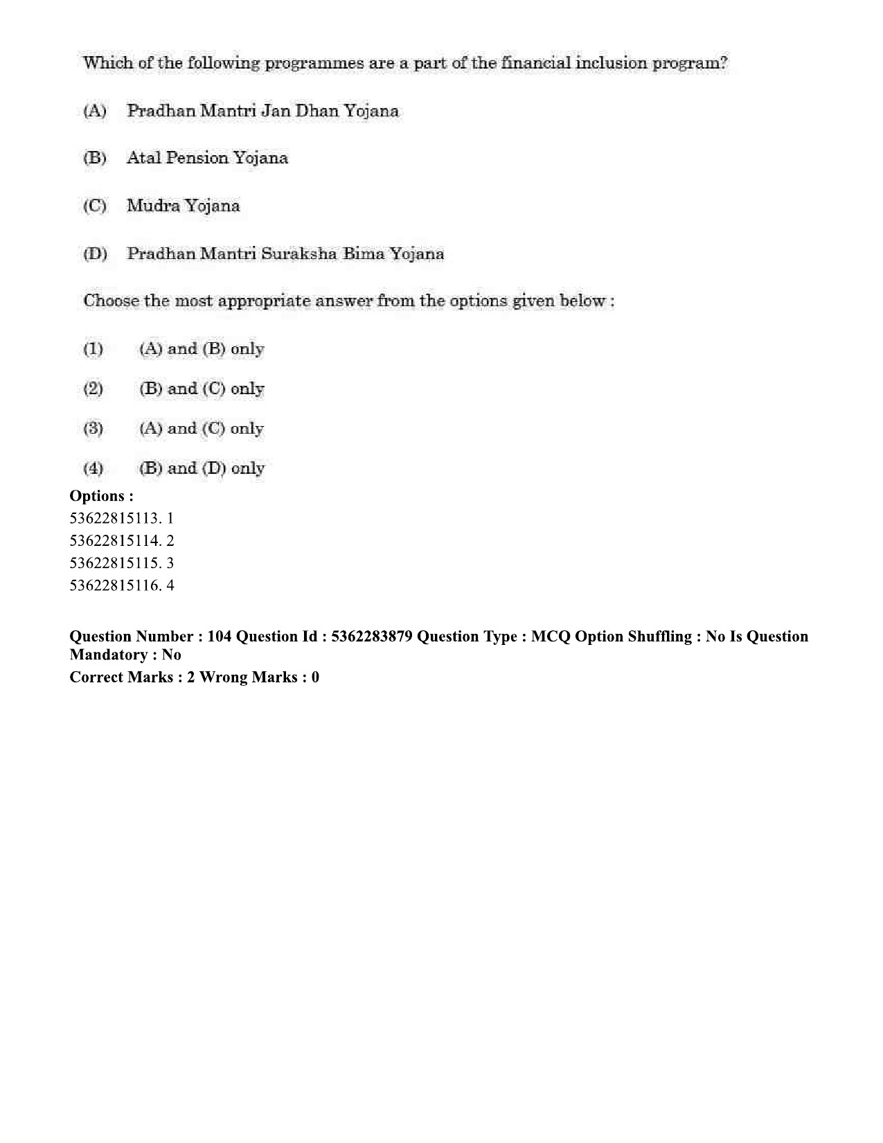 UGC NET Public Administration Question Paper September 2020 108