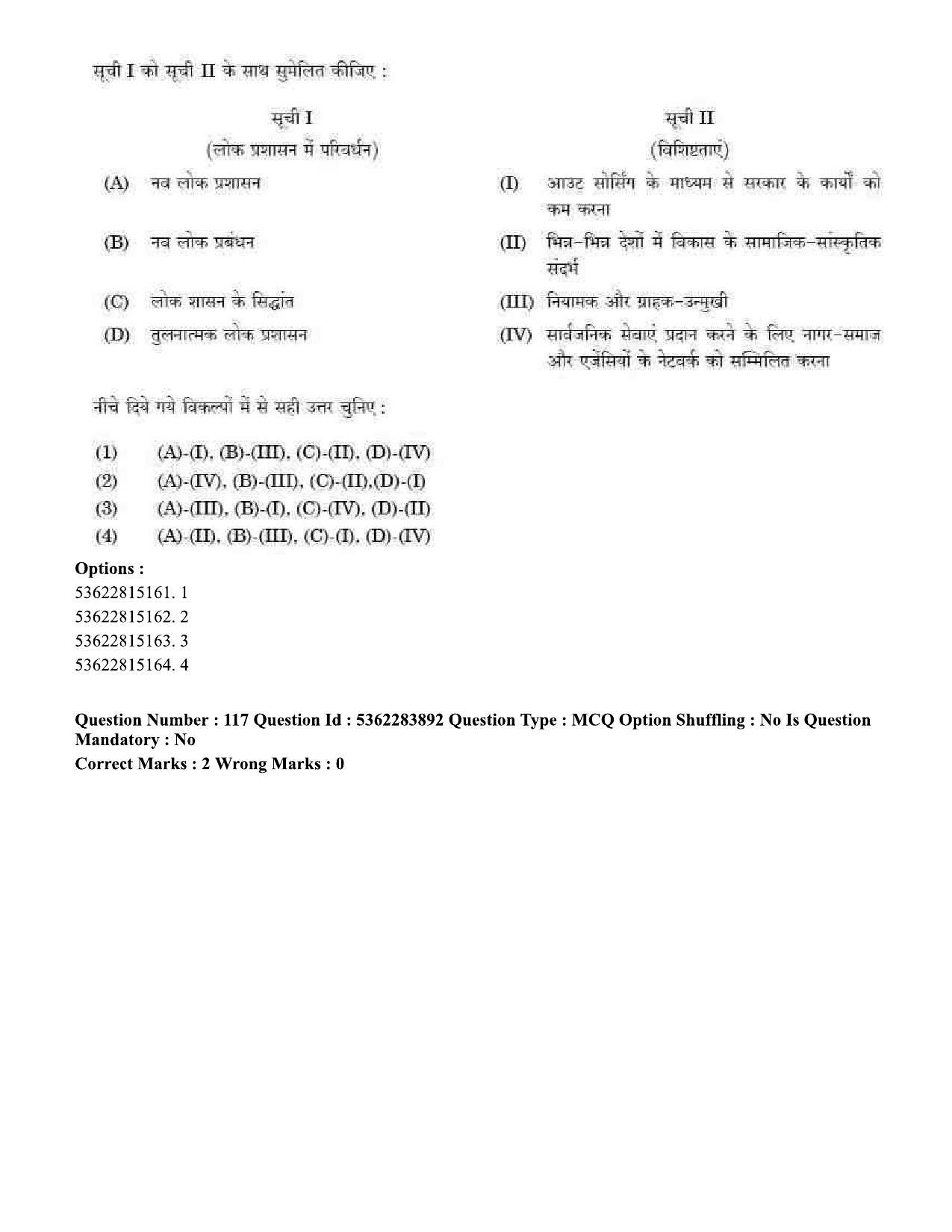 UGC NET Public Administration Question Paper September 2020 133