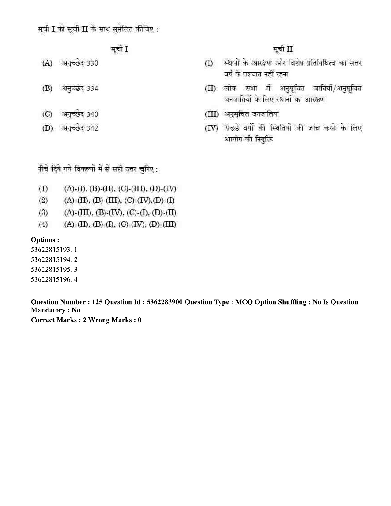 UGC NET Public Administration Question Paper September 2020 146