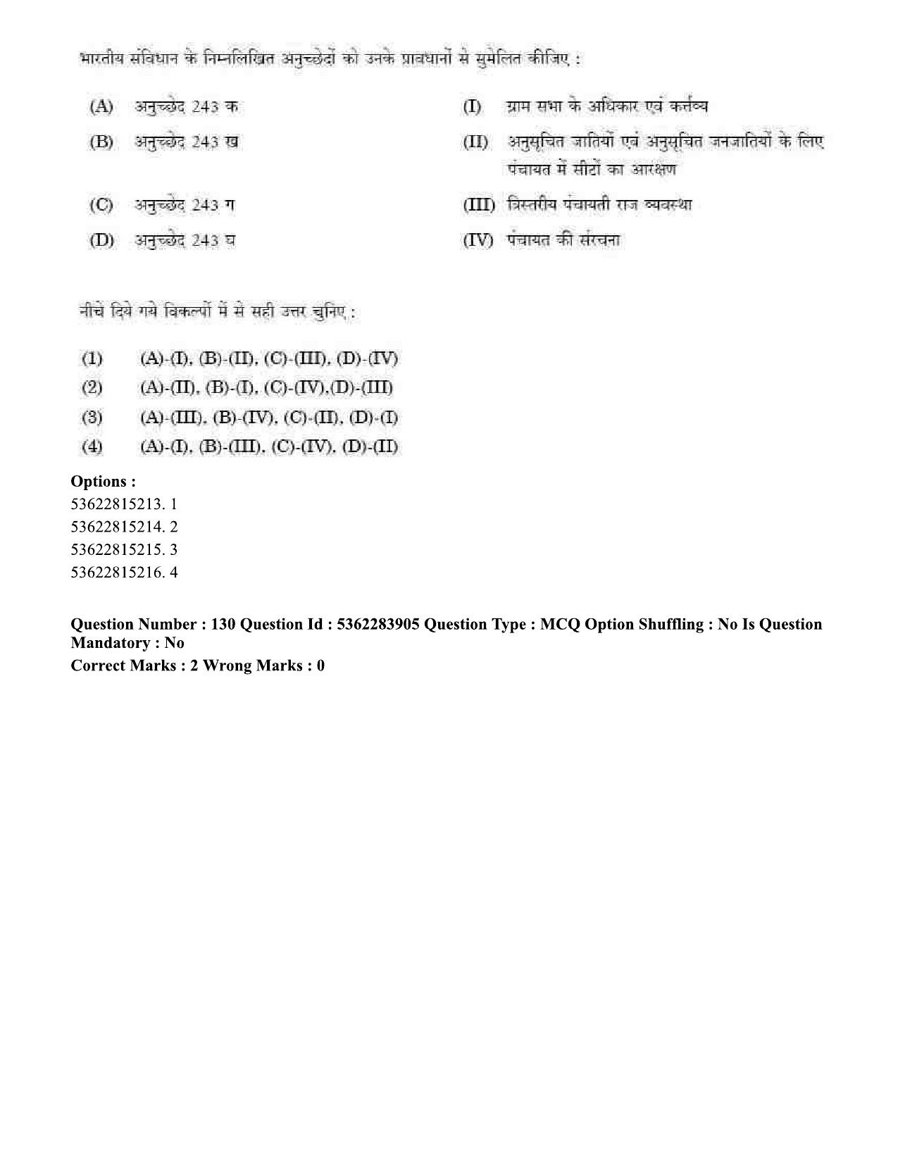 UGC NET Public Administration Question Paper September 2020 155