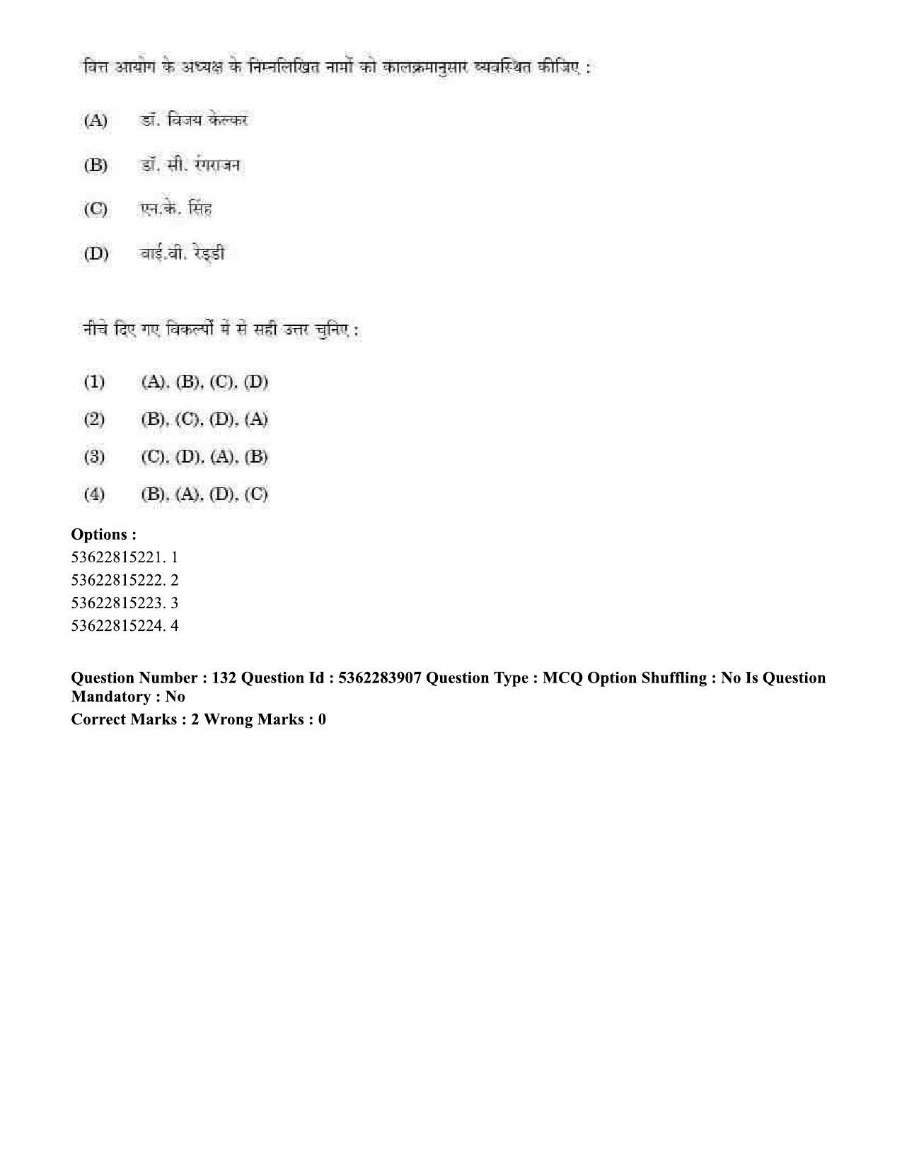 UGC NET Public Administration Question Paper September 2020 159