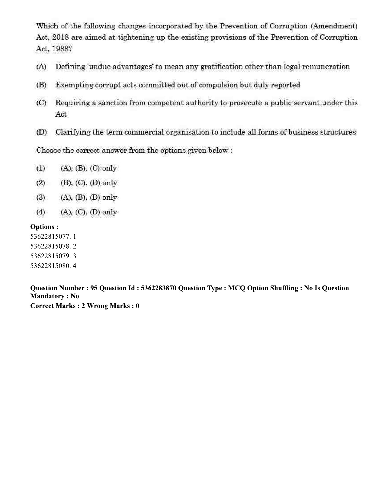 UGC NET Public Administration Question Paper September 2020 90