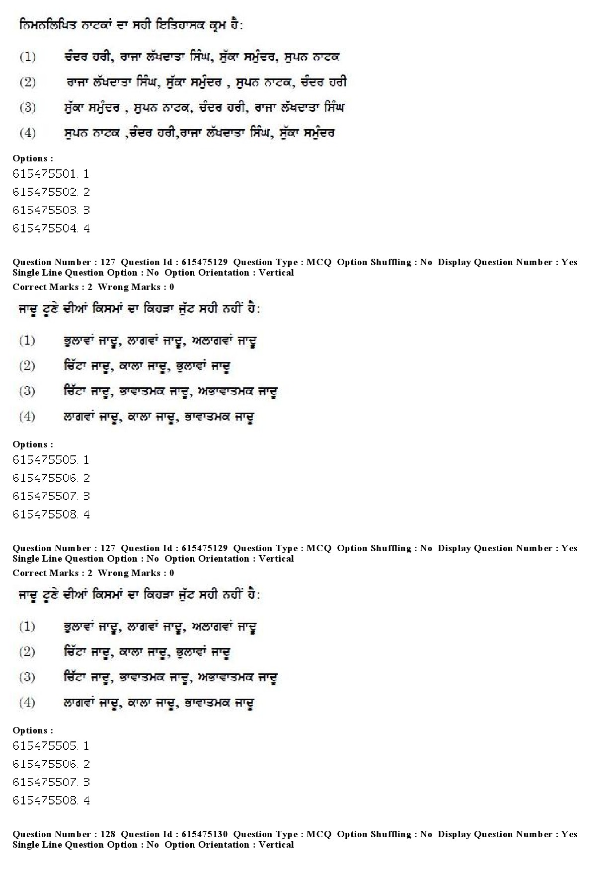 UGC NET Punjabi Question Paper December 2019 115