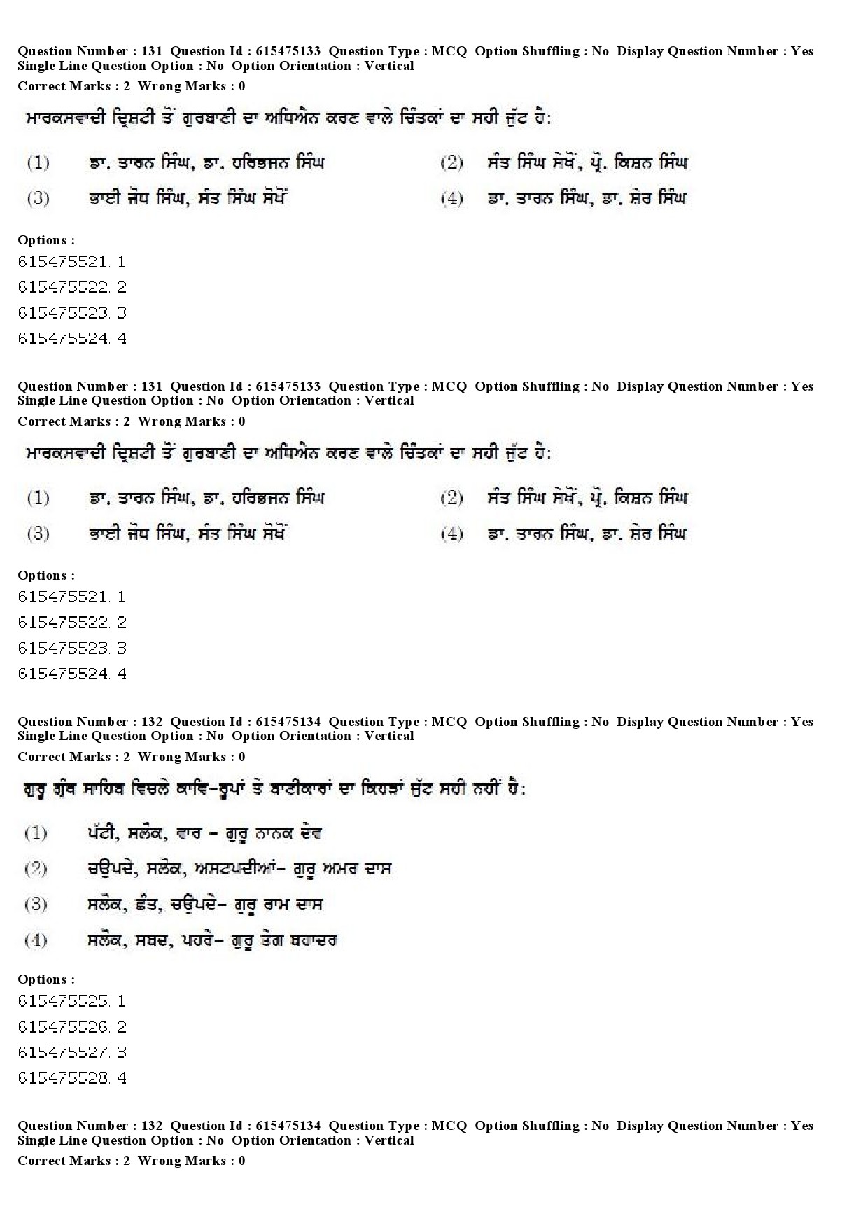 UGC NET Punjabi Question Paper December 2019 118