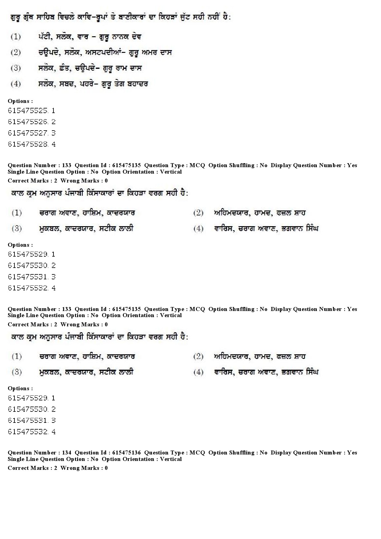 UGC NET Punjabi Question Paper December 2019 119