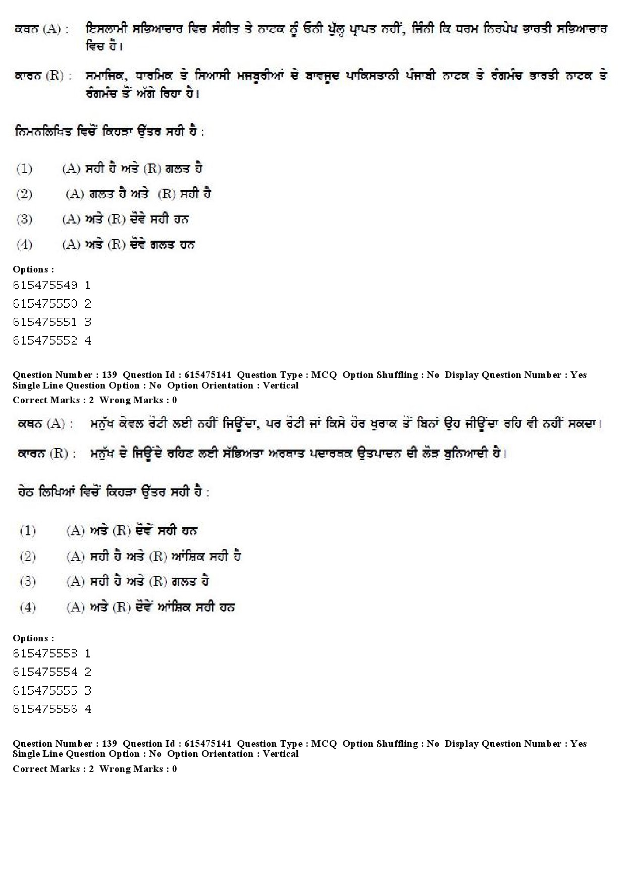 UGC NET Punjabi Question Paper December 2019 124