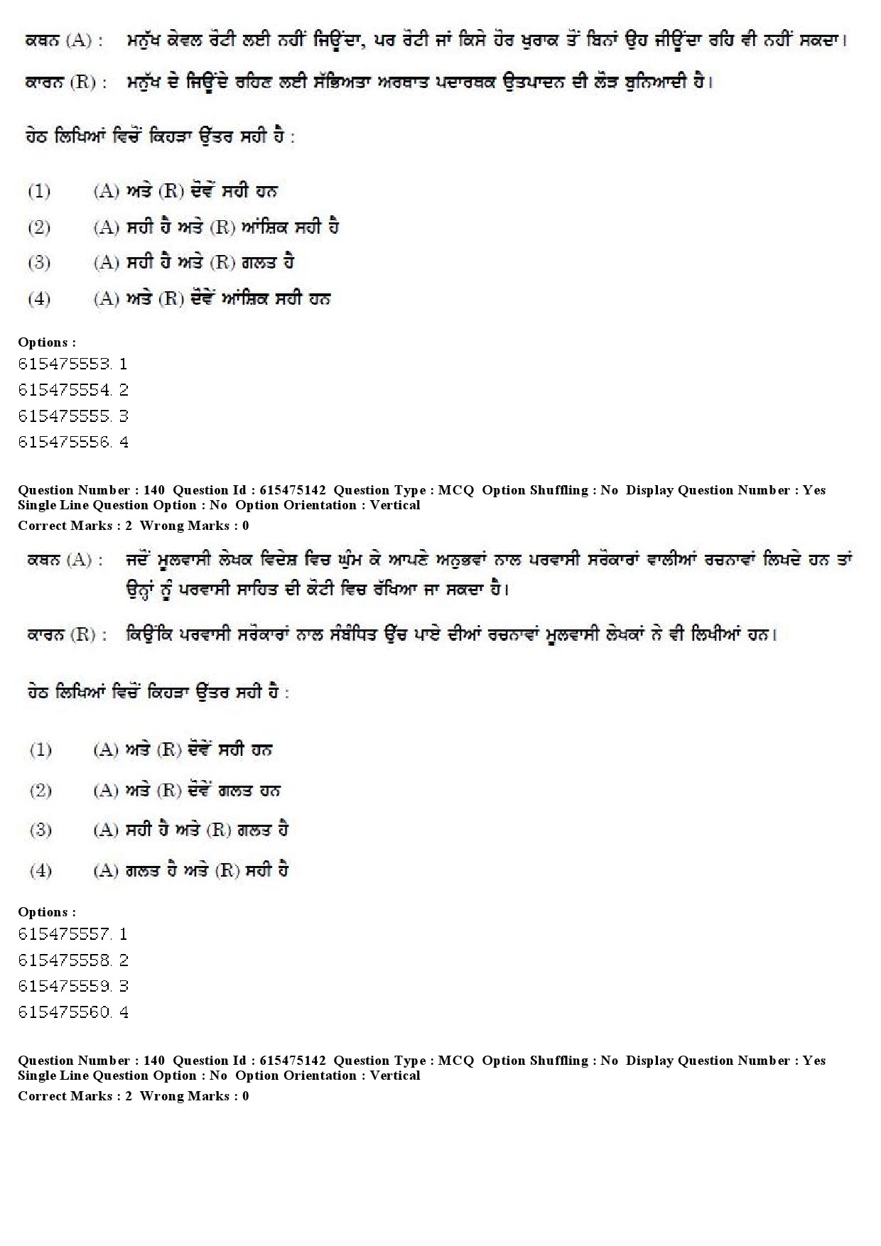 UGC NET Punjabi Question Paper December 2019 125