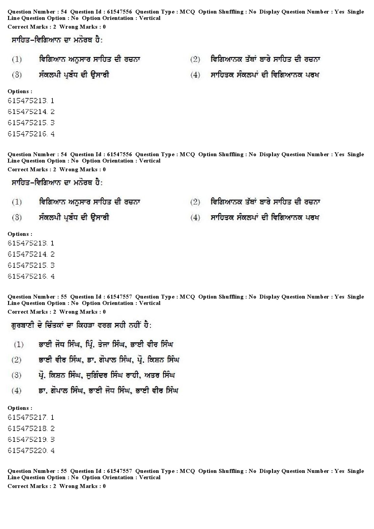 UGC NET Punjabi Question Paper December 2019 49