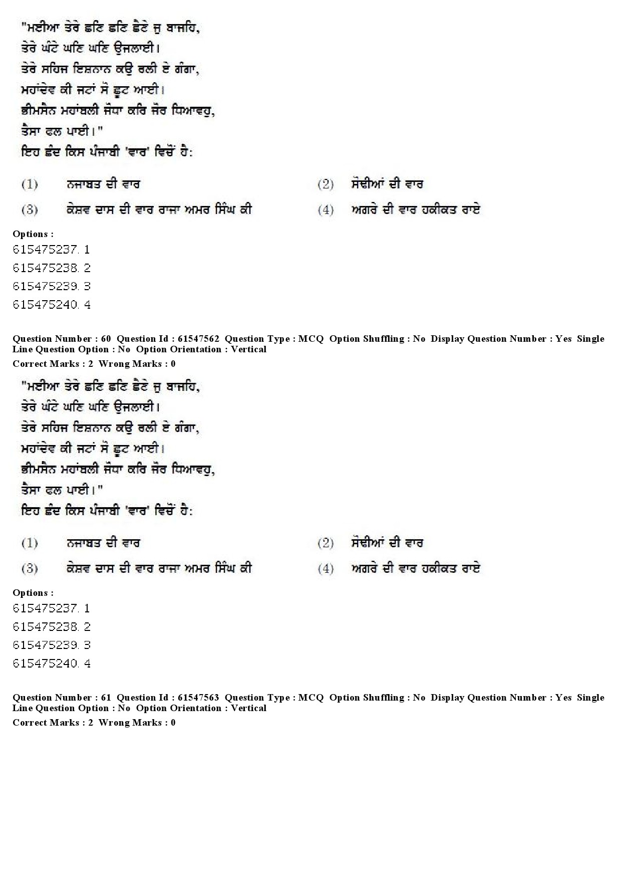 UGC NET Punjabi Question Paper December 2019 53