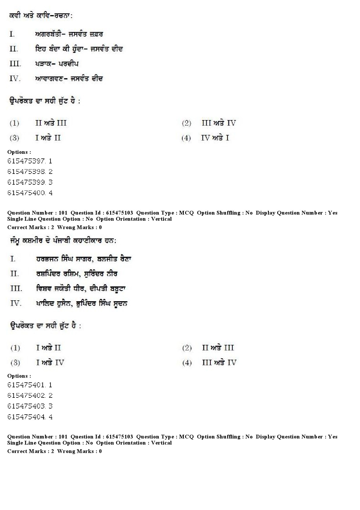 UGC NET Punjabi Question Paper December 2019 82