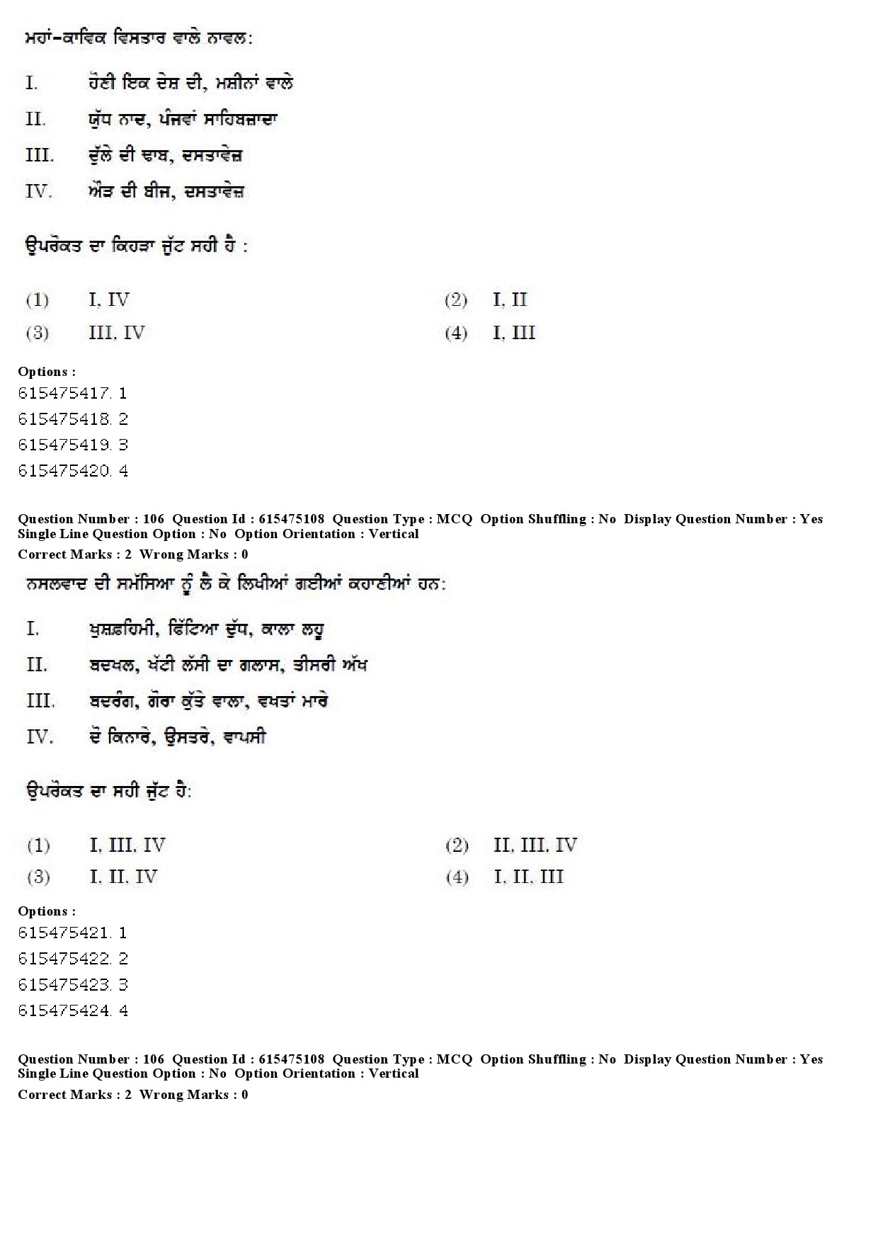 UGC NET Punjabi Question Paper December 2019 87