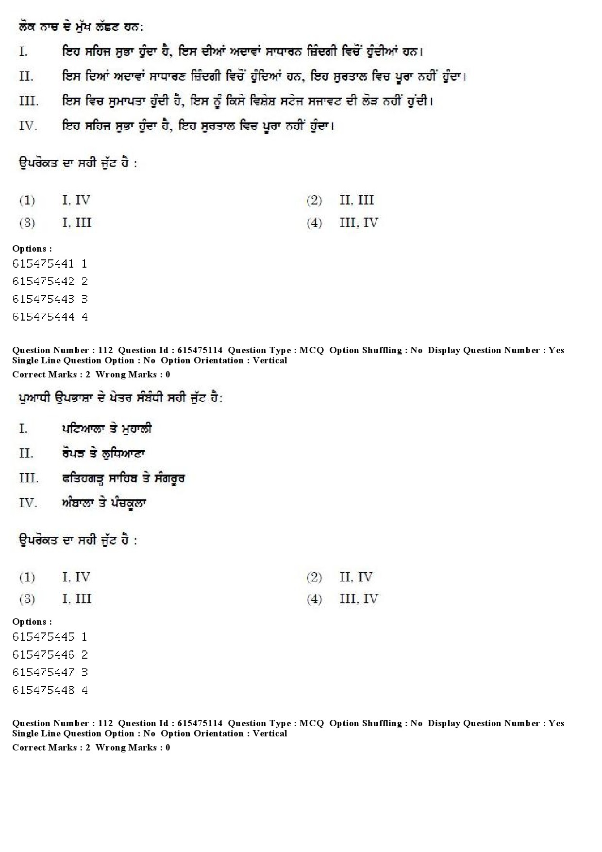 UGC NET Punjabi Question Paper December 2019 93