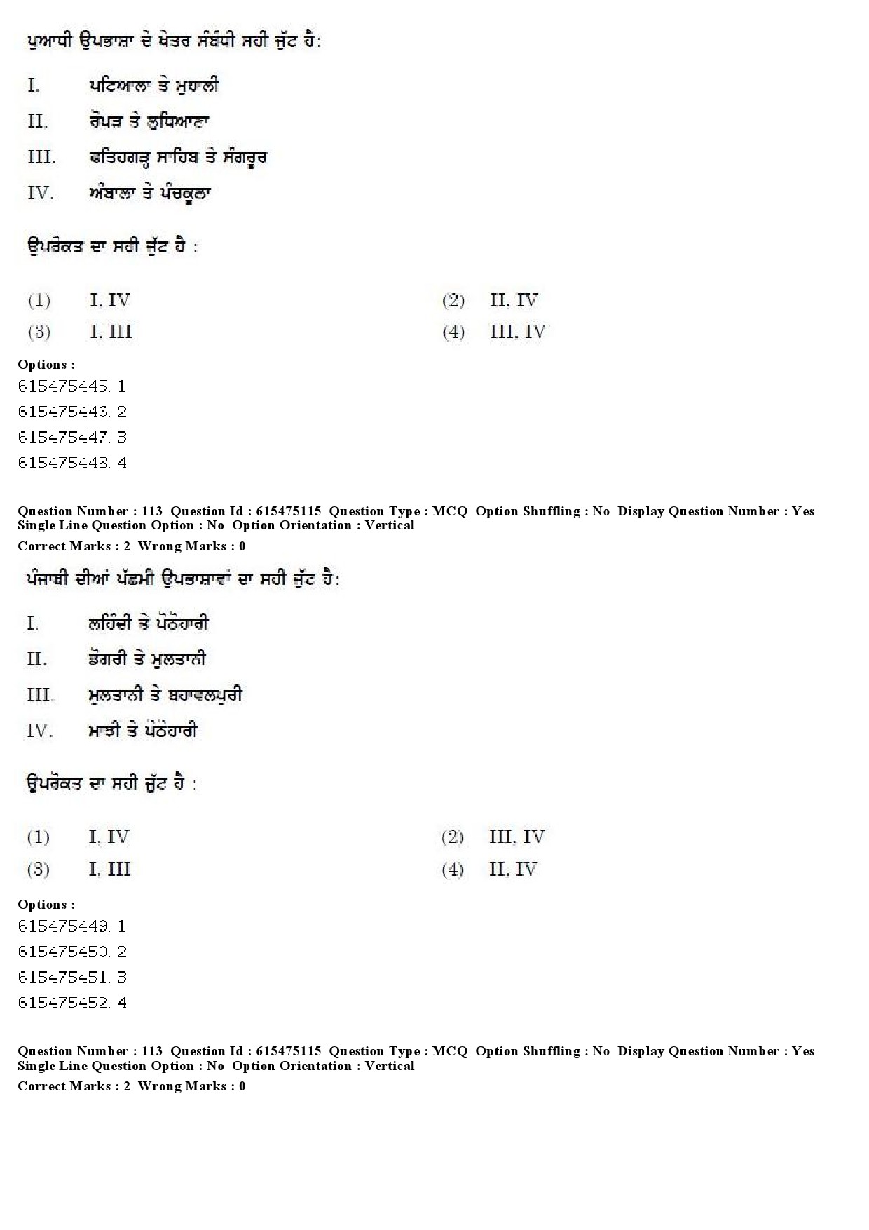 UGC NET Punjabi Question Paper December 2019 94