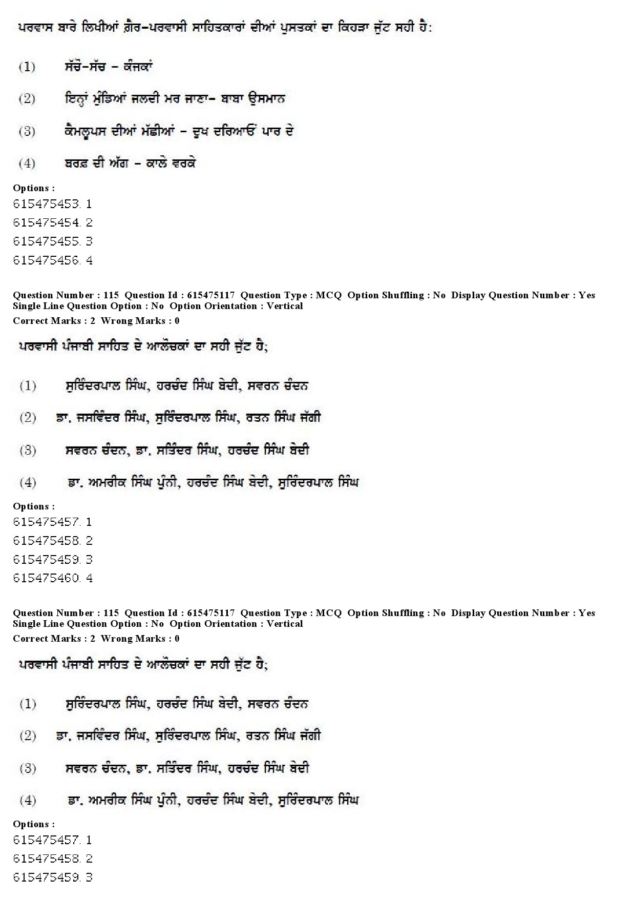 UGC NET Punjabi Question Paper December 2019 96