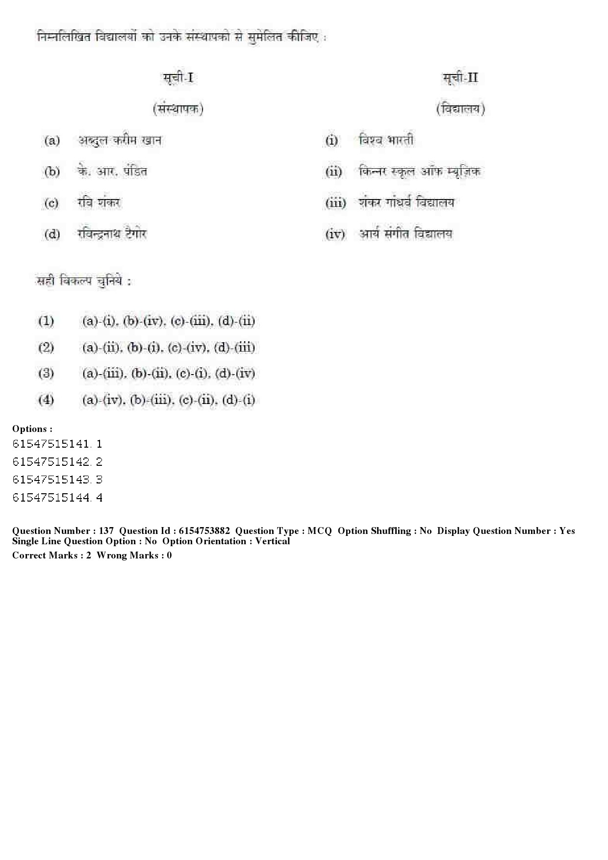 UGC NET Music Rabindra Sangeet Question Paper December 2019 112