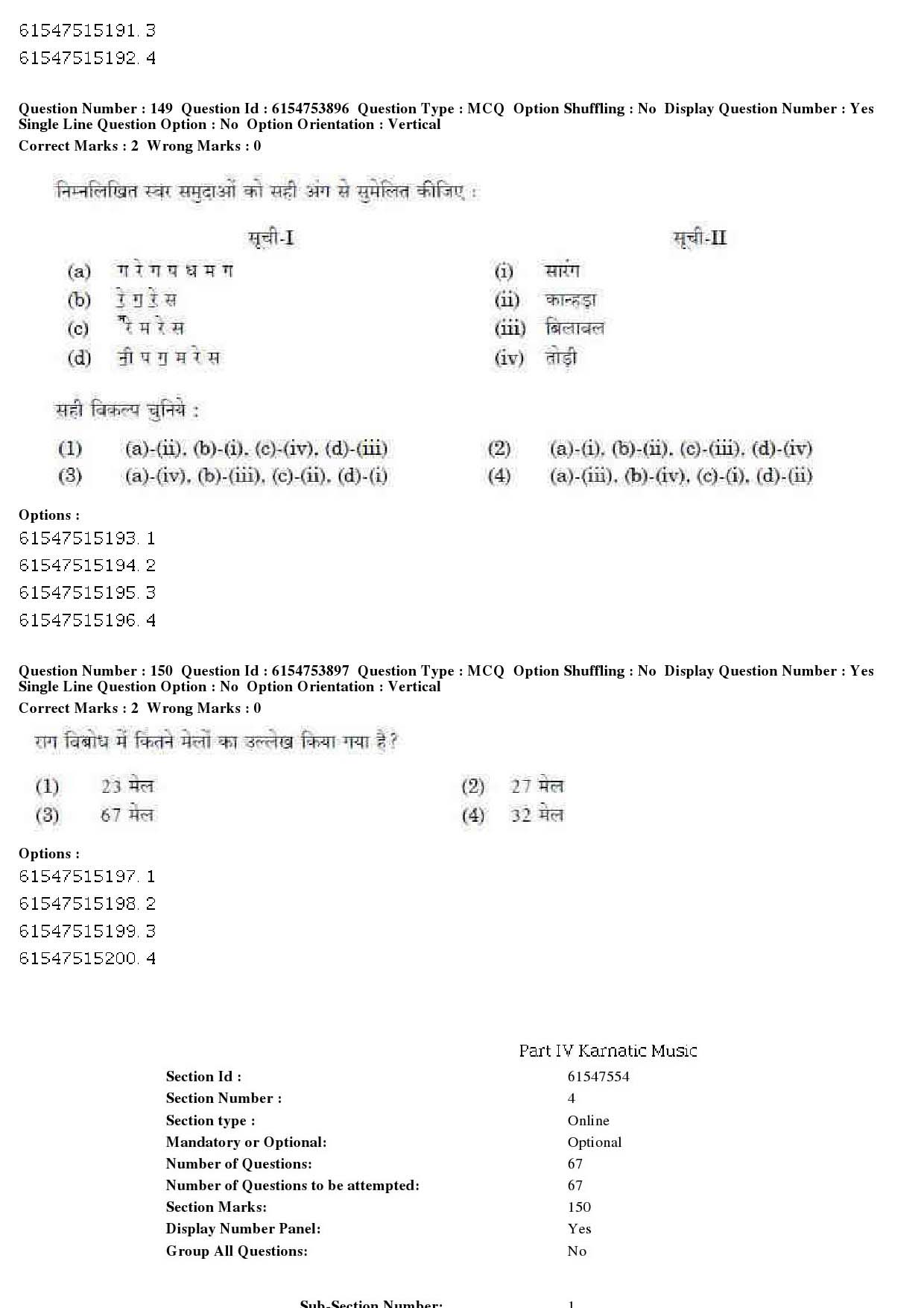 UGC NET Music Rabindra Sangeet Question Paper December 2019 128