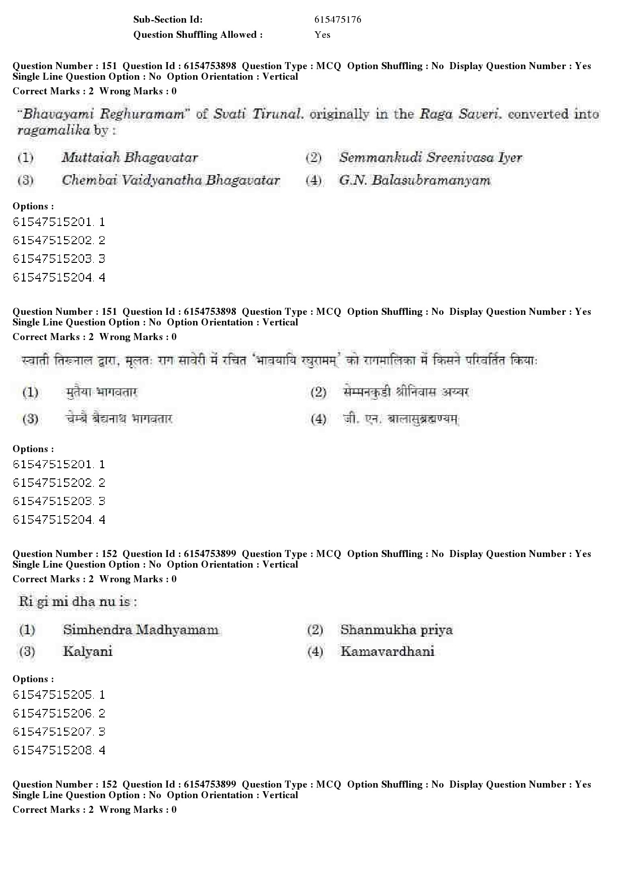 UGC NET Music Rabindra Sangeet Question Paper December 2019 129