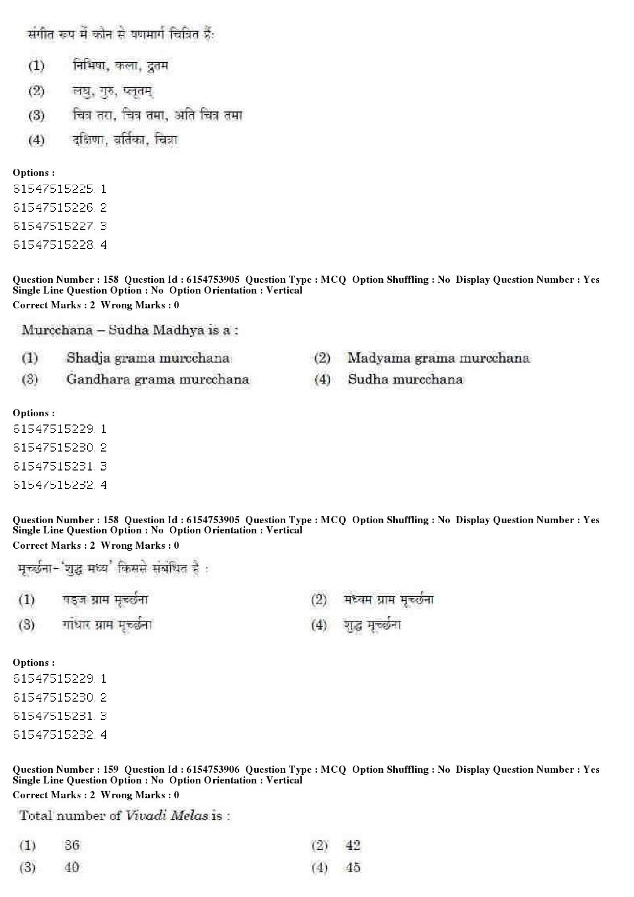 UGC NET Music Rabindra Sangeet Question Paper December 2019 133