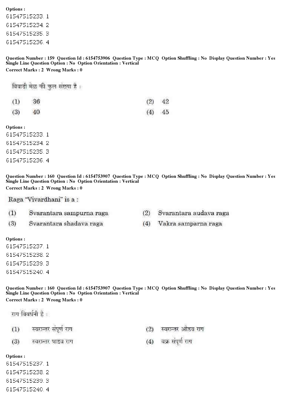 UGC NET Music Rabindra Sangeet Question Paper December 2019 134