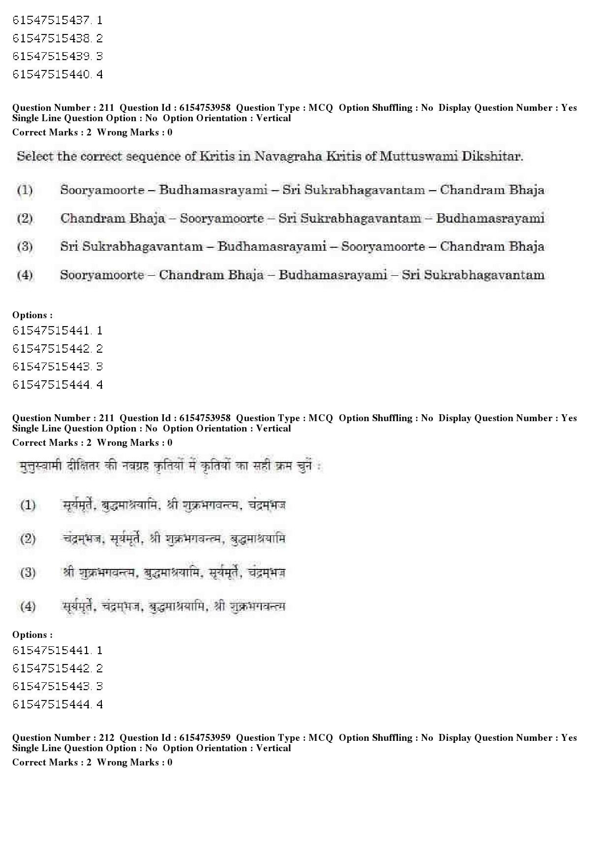 UGC NET Music Rabindra Sangeet Question Paper December 2019 180