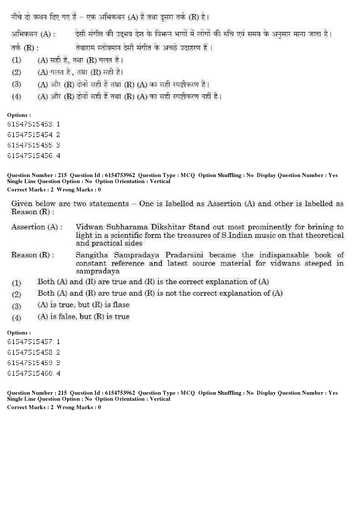 UGC NET Music Rabindra Sangeet Question Paper December 2019 183