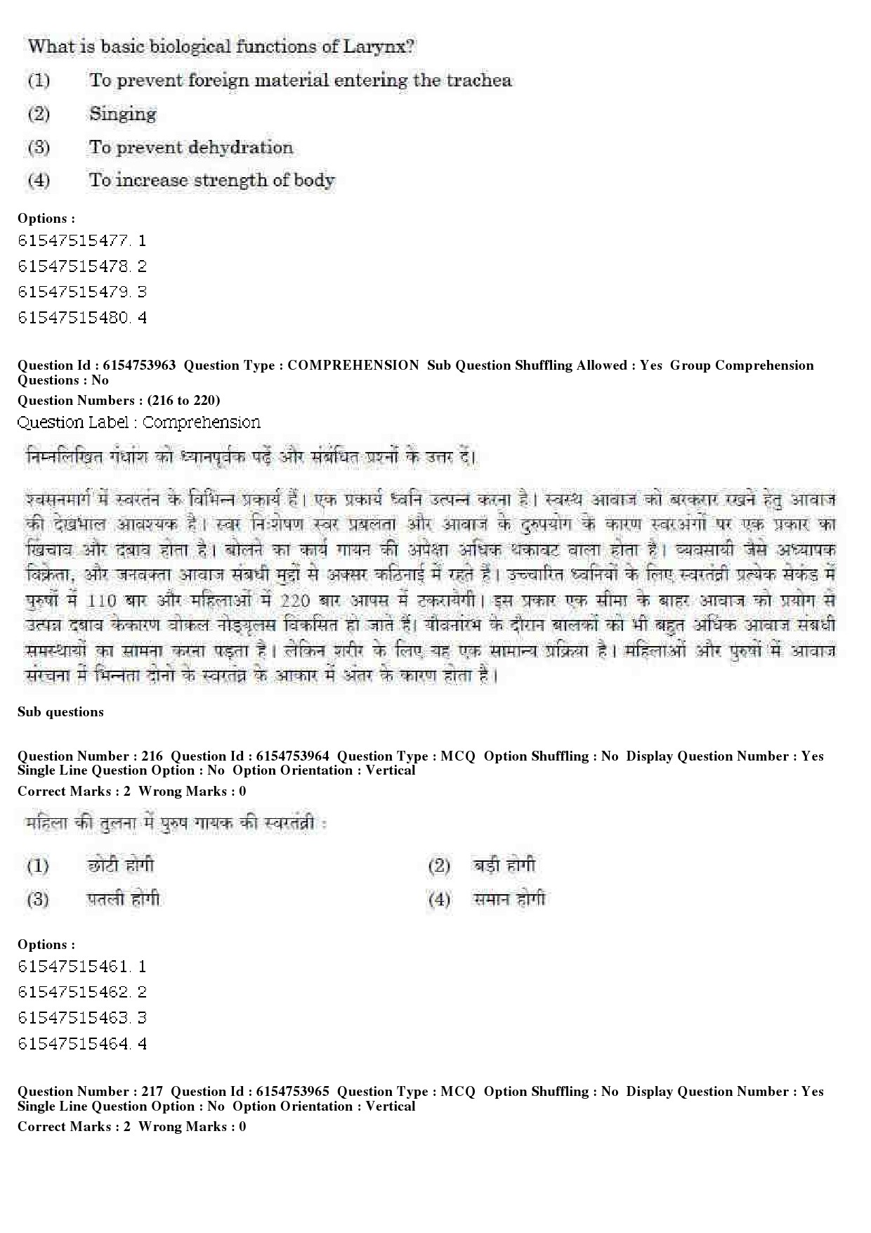 UGC NET Music Rabindra Sangeet Question Paper December 2019 186