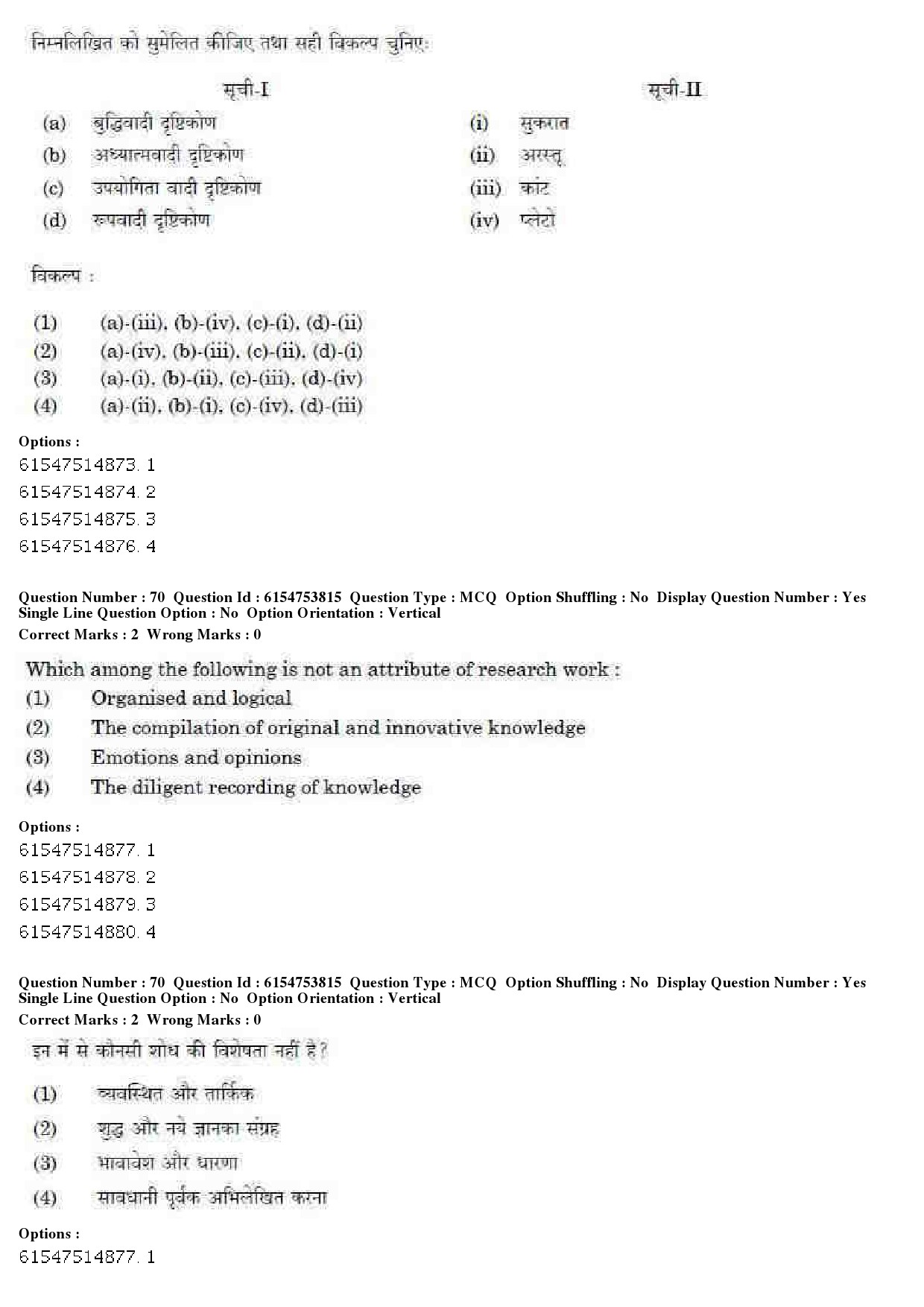 UGC NET Music Rabindra Sangeet Question Paper December 2019 55