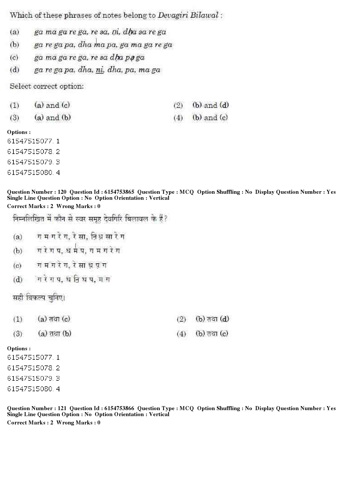 UGC NET Music Rabindra Sangeet Question Paper December 2019 90