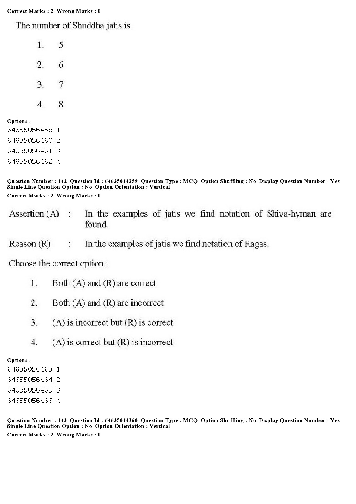 UGC NET Music Rabindra Sangeet Question Paper June 2019 116