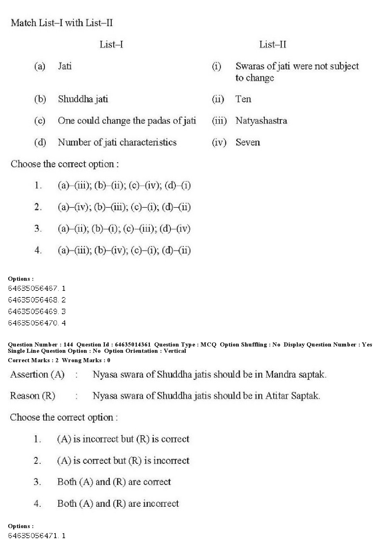 UGC NET Music Rabindra Sangeet Question Paper June 2019 117