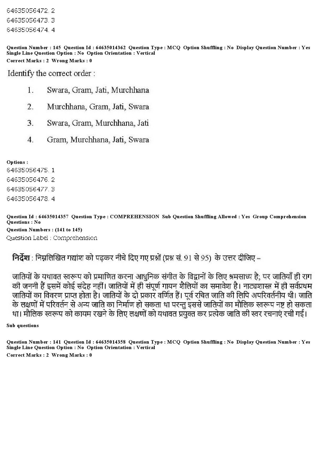 UGC NET Music Rabindra Sangeet Question Paper June 2019 118