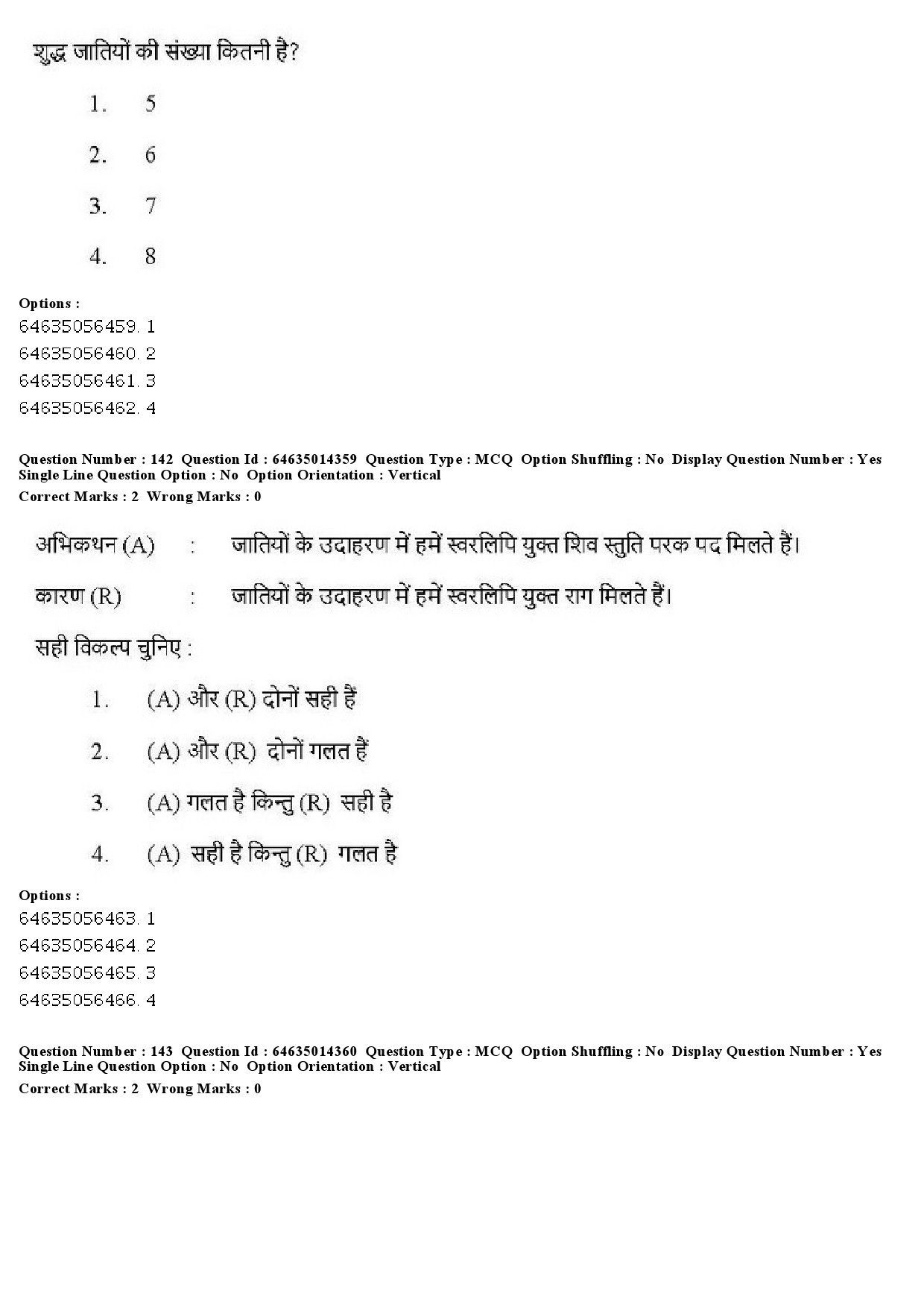 UGC NET Music Rabindra Sangeet Question Paper June 2019 119