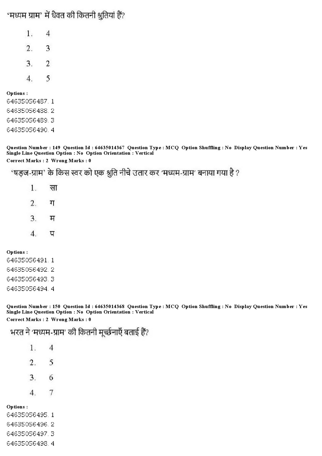 UGC NET Music Rabindra Sangeet Question Paper June 2019 125