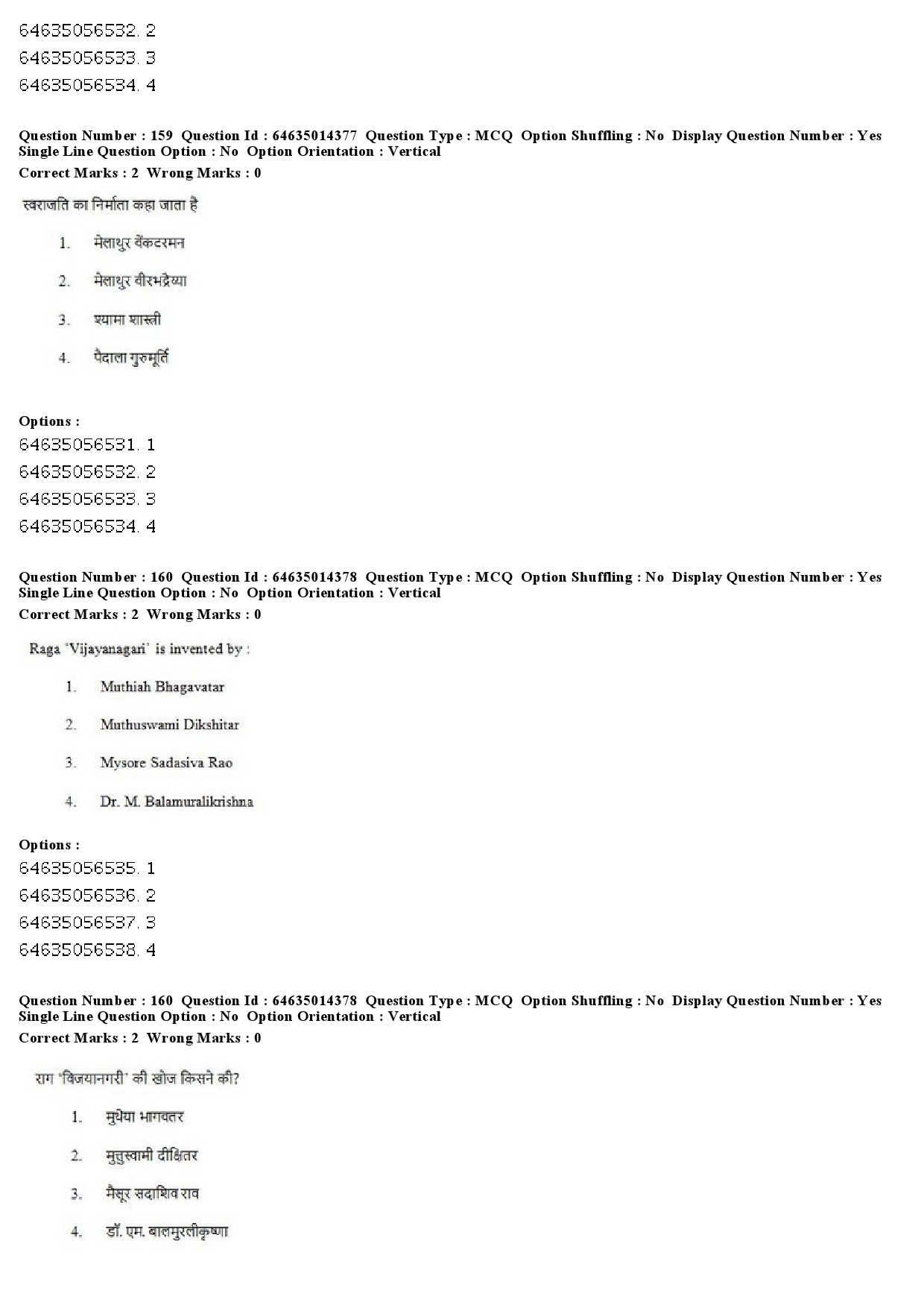 UGC NET Music Rabindra Sangeet Question Paper June 2019 132