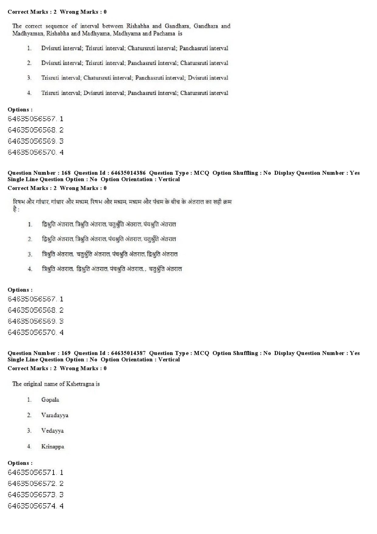 UGC NET Music Rabindra Sangeet Question Paper June 2019 138