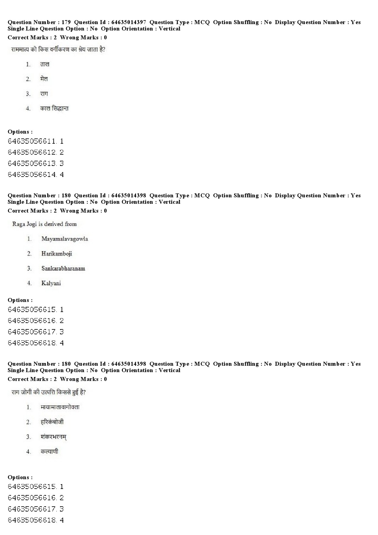 UGC NET Music Rabindra Sangeet Question Paper June 2019 146