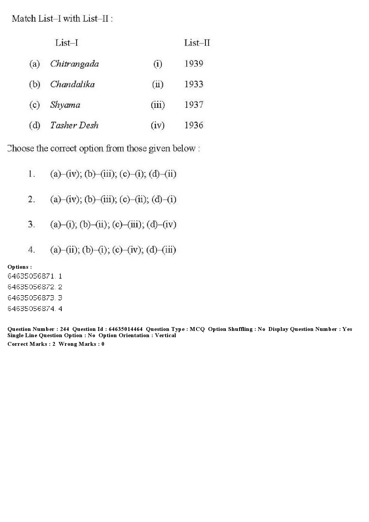 UGC NET Music Rabindra Sangeet Question Paper June 2019 197