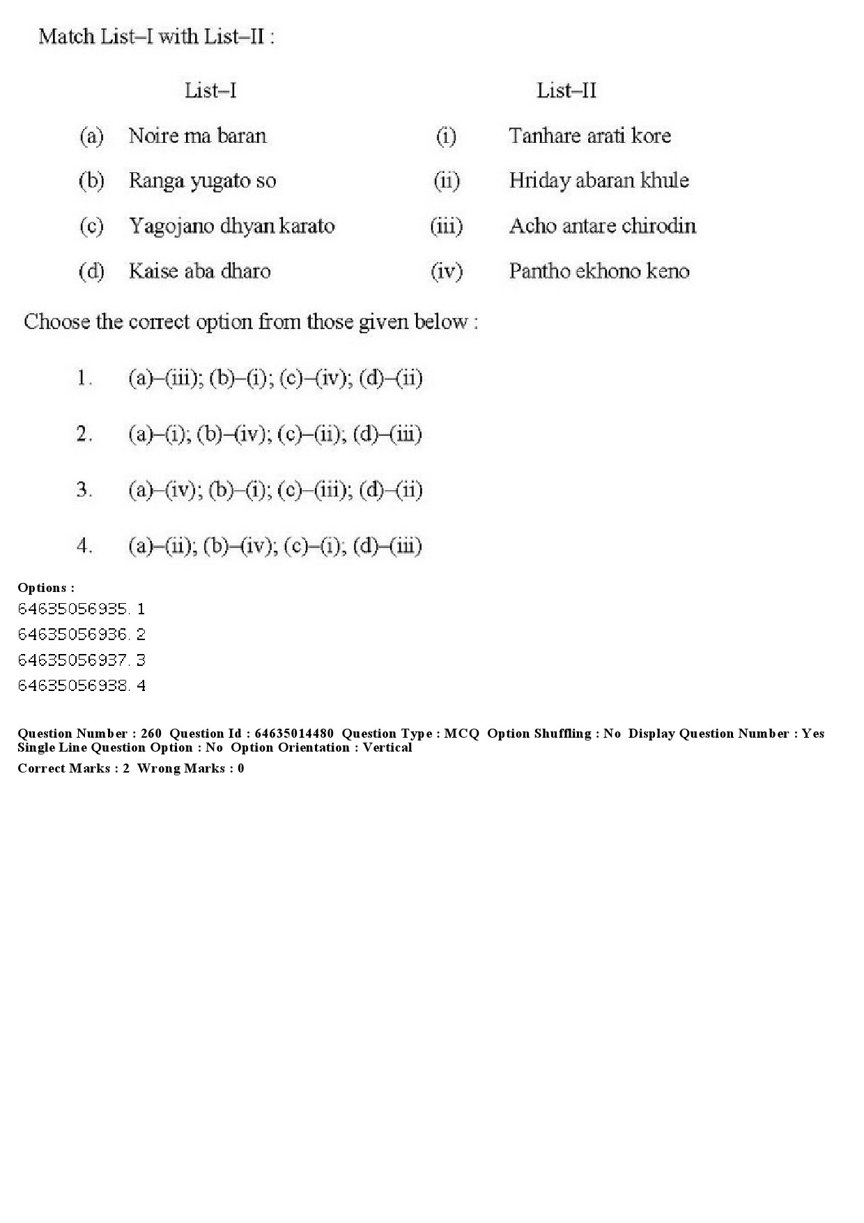 UGC NET Music Rabindra Sangeet Question Paper June 2019 217