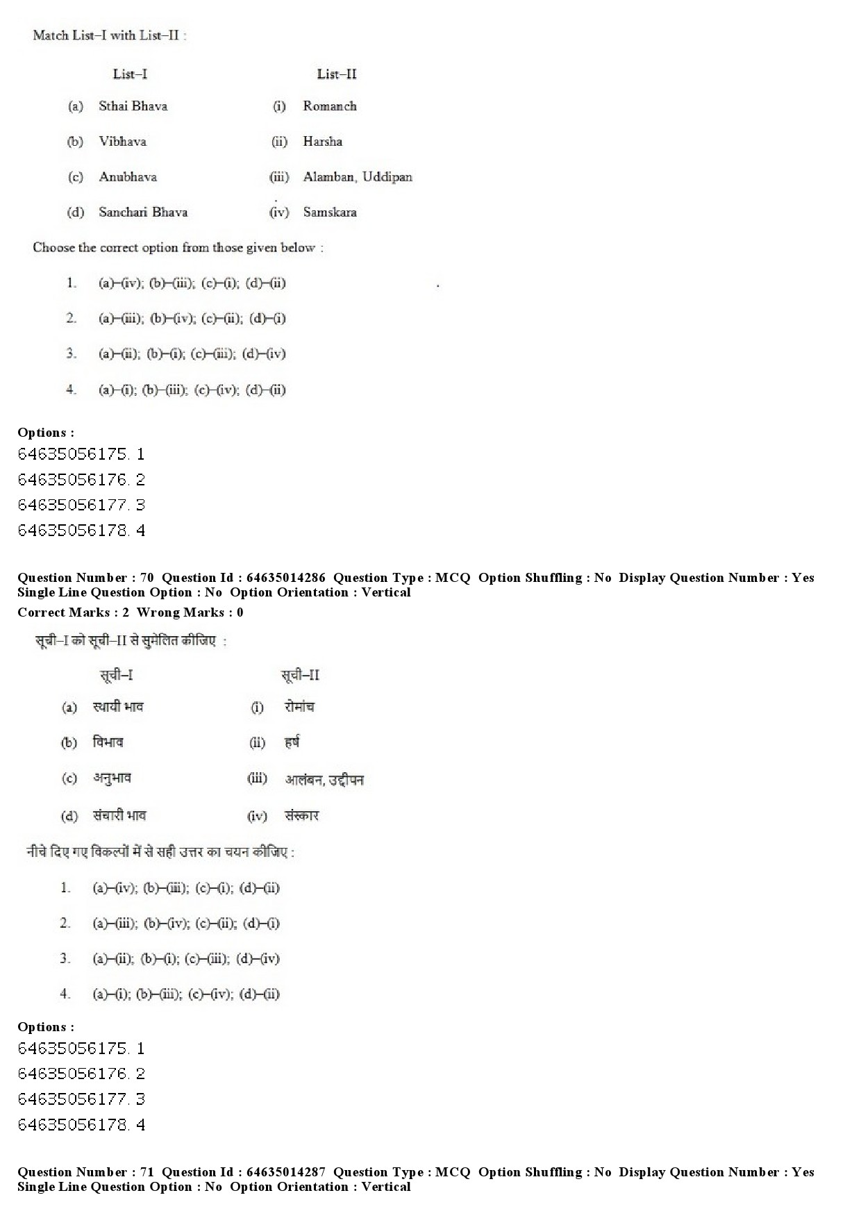 UGC NET Music Rabindra Sangeet Question Paper June 2019 47