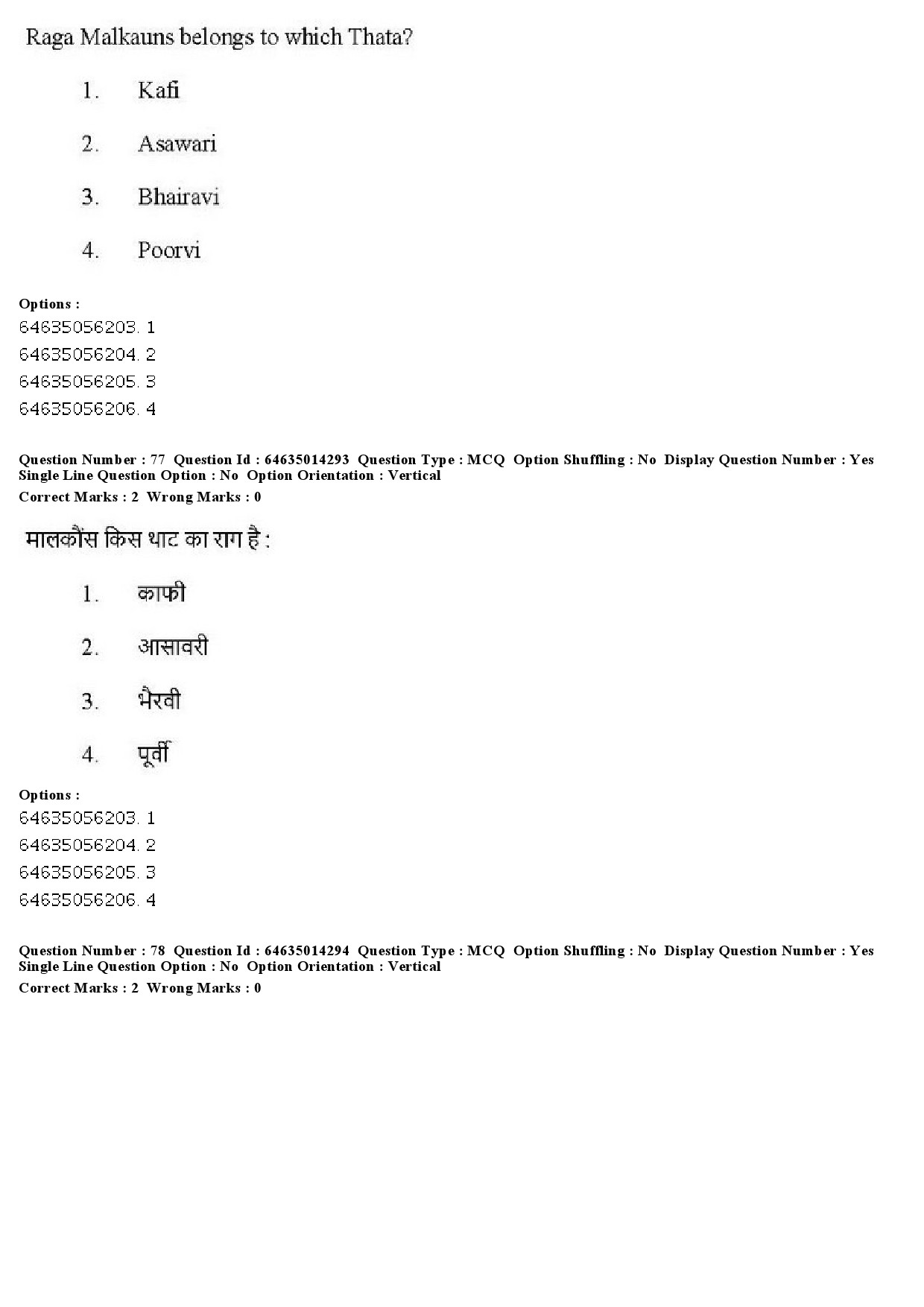 UGC NET Music Rabindra Sangeet Question Paper June 2019 53