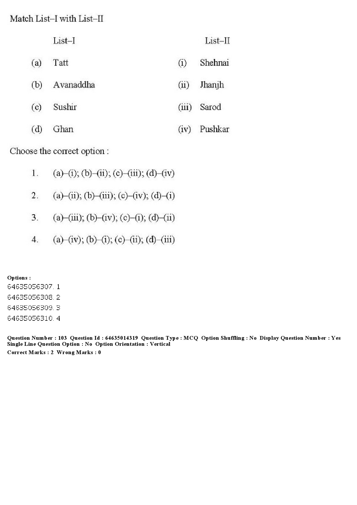 UGC NET Music Rabindra Sangeet Question Paper June 2019 79