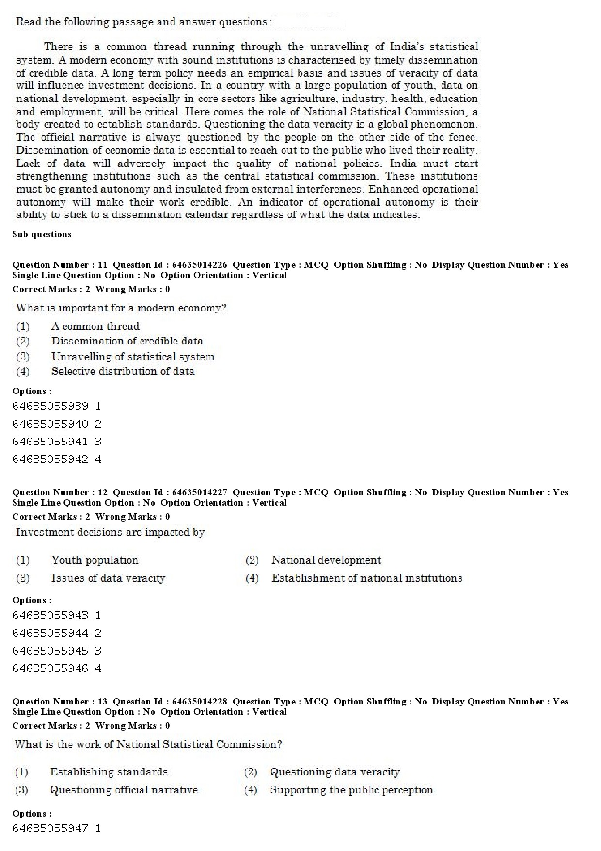 UGC NET Music Rabindra Sangeet Question Paper June 2019 8