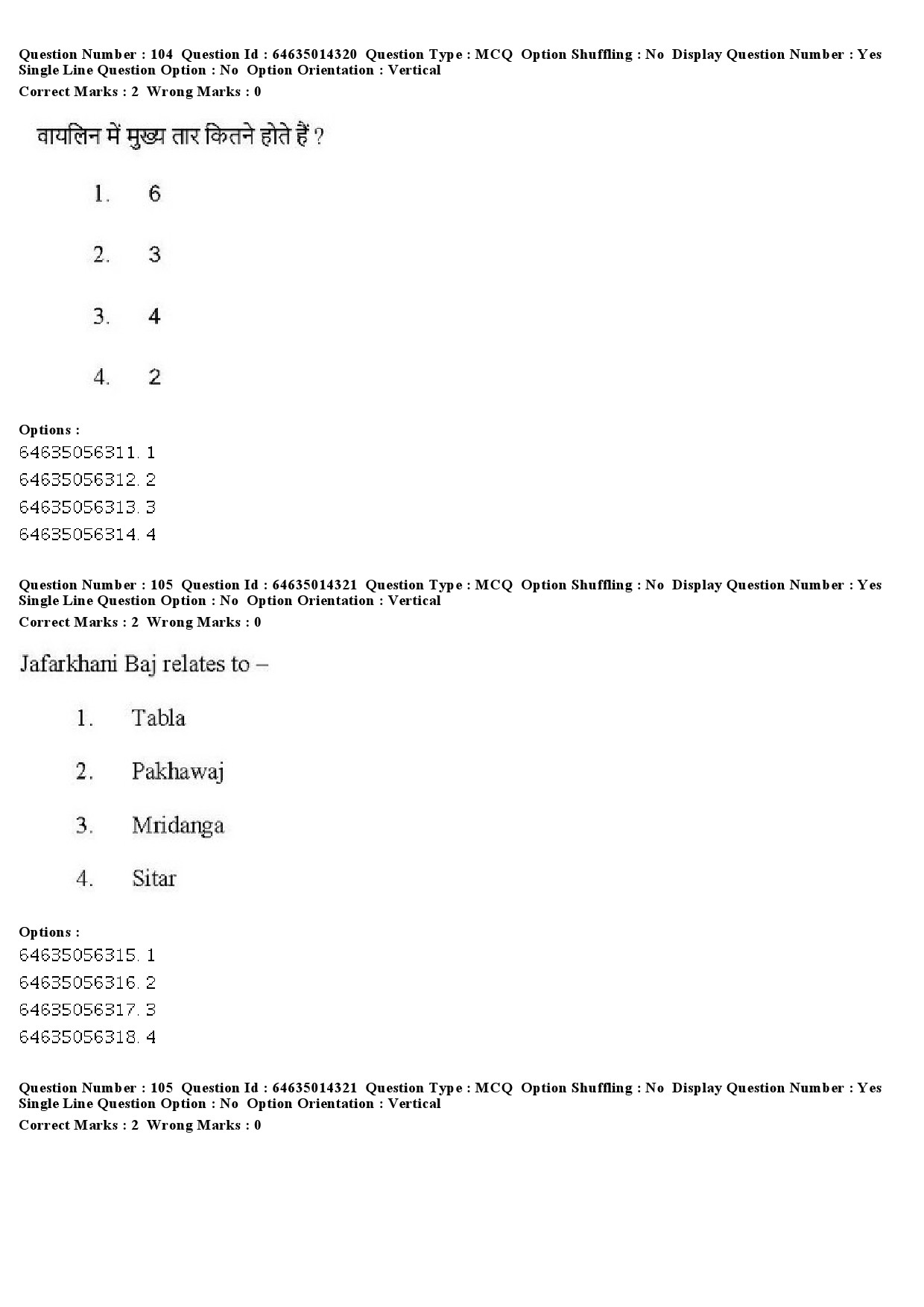 UGC NET Music Rabindra Sangeet Question Paper June 2019 81