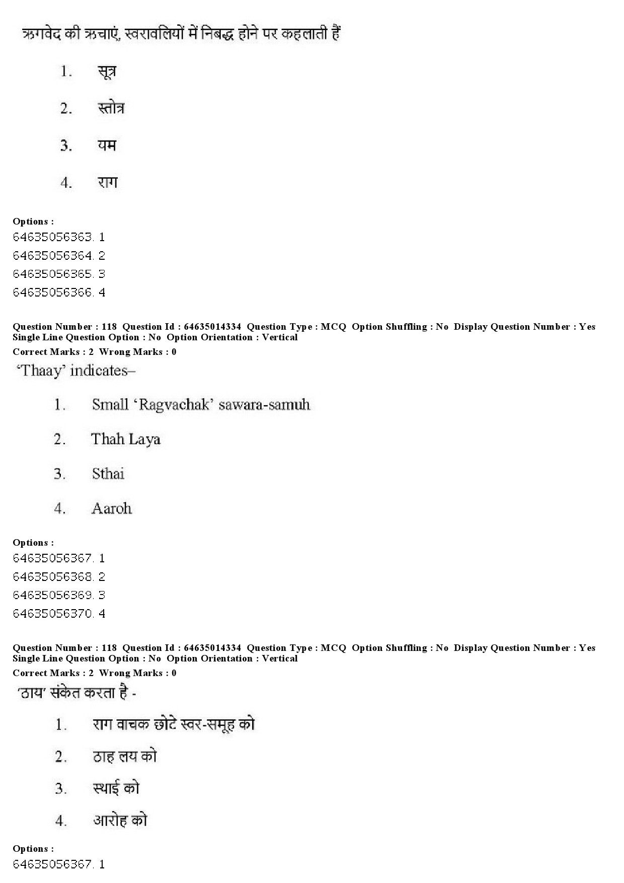 UGC NET Music Rabindra Sangeet Question Paper June 2019 94