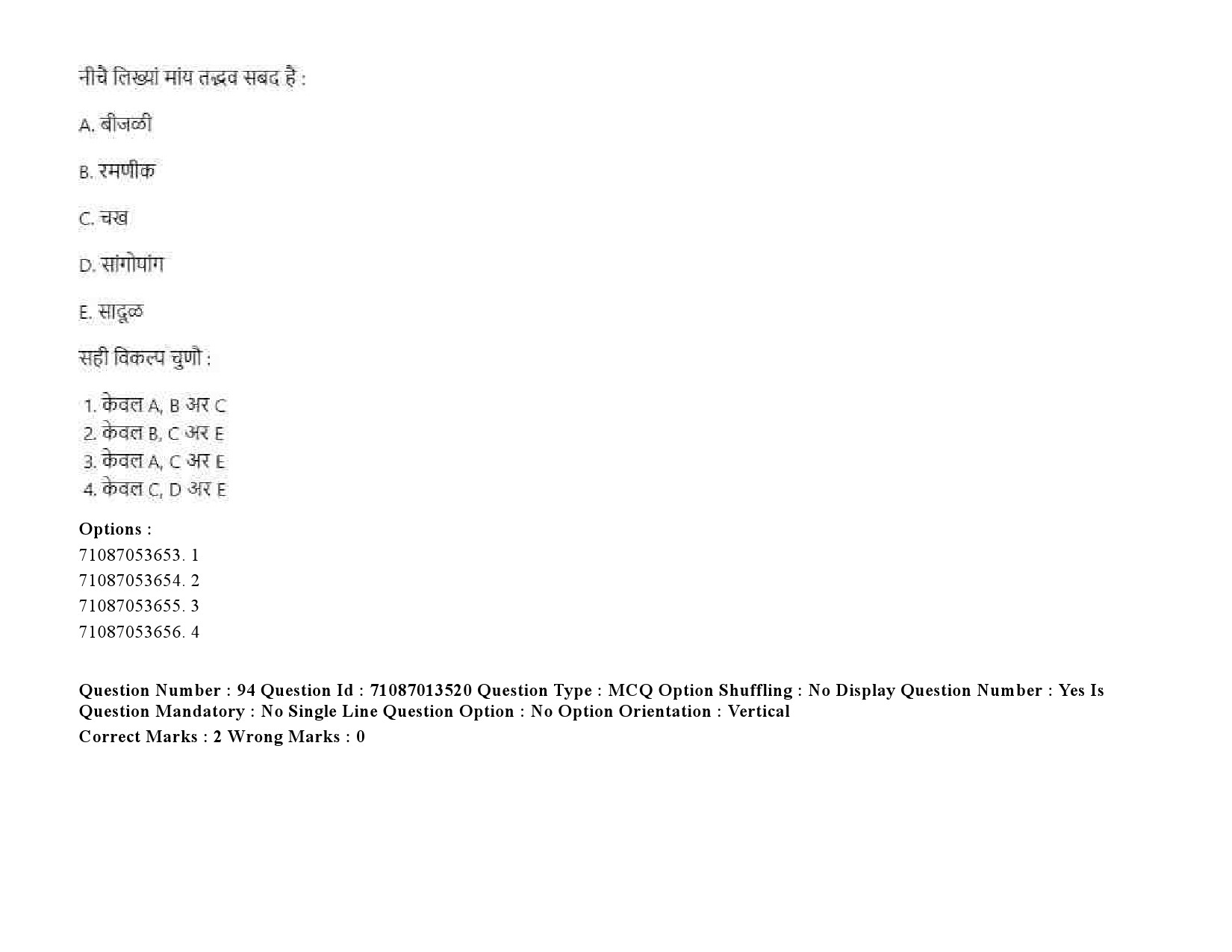 UGC NET Rajasthani Question Paper September 2020 128