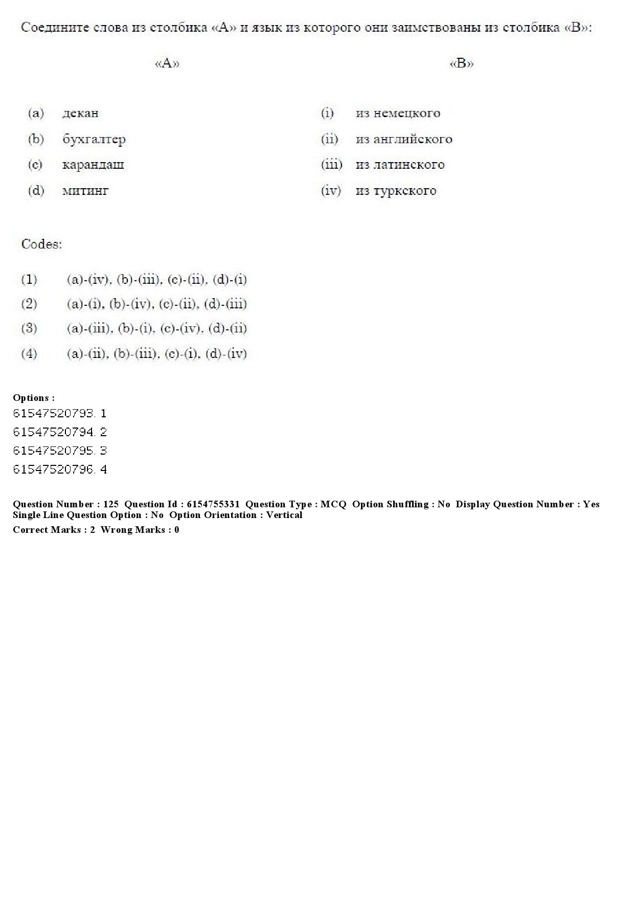 UGC NET Russian Question Paper December 2019 100